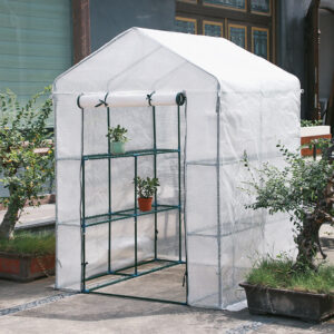 Walk-In Portable Greenhouse | Weatherproof Tunnel Plant Shelter | Frost-Resistant Garden Shed for Vegetables & Flowers