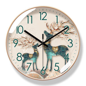 Simple Nordic - Style Wall Clock for Living Room | Silent Sweep Seconds Quartz Clock, Fashionable Home Decor