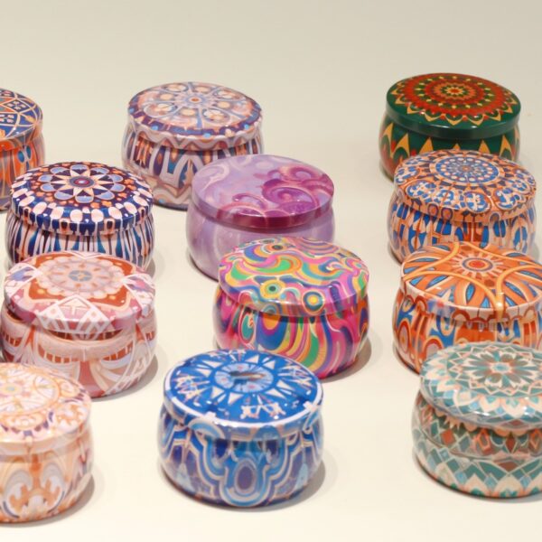 Mini Tin Containers | Ideal for Baked Cookies, Rosy