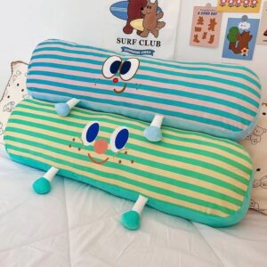 Adorable Long - Strip Pillow for Sleeping | Cartoon - themed Side - Sleeping Cushion for Kids | Removable & Washable | Ideal for Student Dormitories