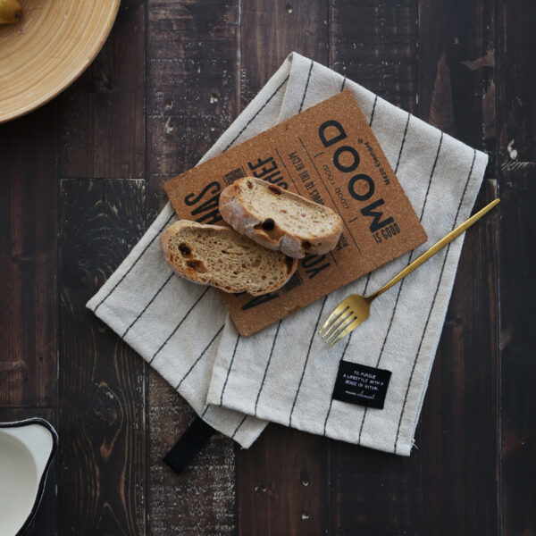 Japanese style cotton and linen napkins, simple fabric