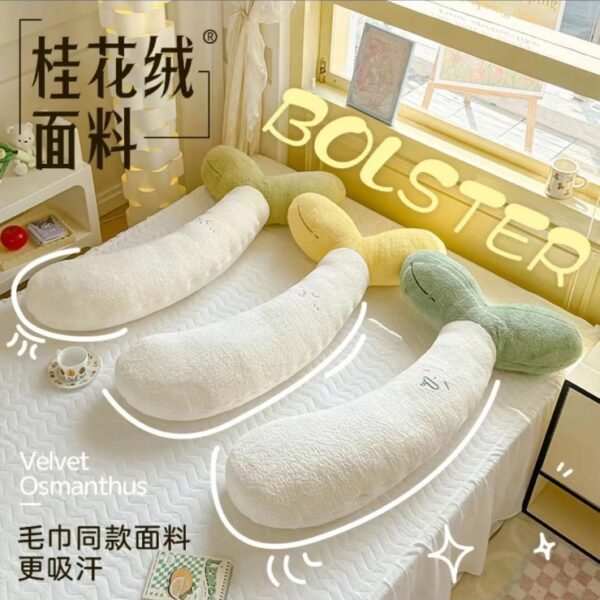 Adorable Bean Sprout – Shaped Long Pillow | Ideal for