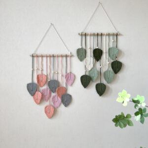 Bohemian Wall Decoration Carpet Hand woven Cotton Rope Leaf Carpet Nordic Ins Home Room Hanging Decoration