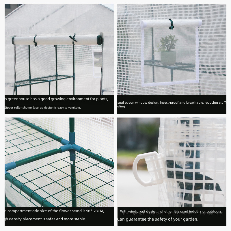 Walk-In Portable Greenhouse | Weatherproof Tunnel Plant Shelter | Frost-Resistant Garden Shed for Vegetables & Flowers - 图片 4