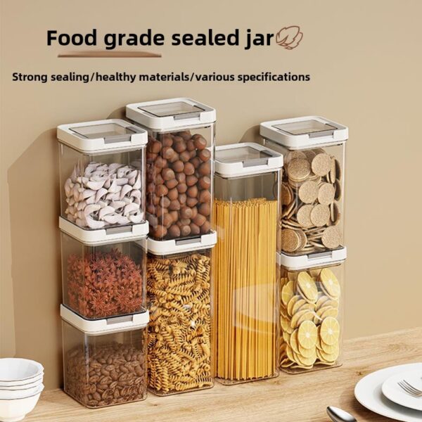 Food-Grade Sealed Plastic Storage Jar for Kitchen