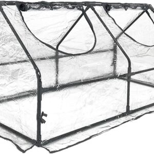 Portable Mini Greenhouse, 47"x24"x24" Greenhouses for Outdoors with PVC Cover and Dual Zipper Doors,Green House Cover for Raised Garden Bed,Garden Bed Cover for Plants Outdoor