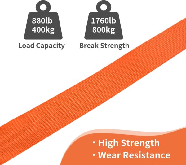 8 Pack Retractable Ratchet Straps 15 Ft – 880 lbs Load