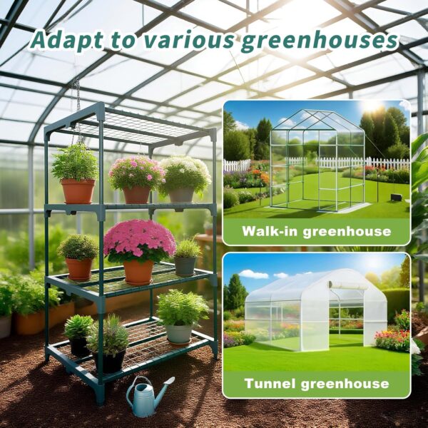 2 Pack Plant Stand Indoor Plant Shelf Outdoor,4 Tier